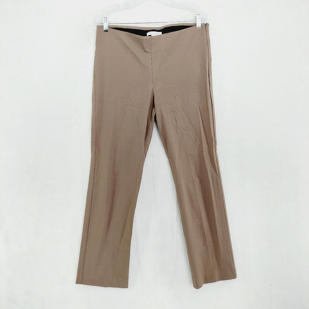White House Black Market Taupe Straight-Leg Pants